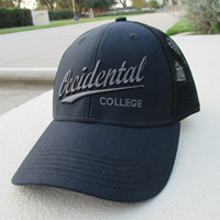 Black Occidental College Trucker Hat