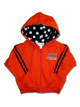 Toddler/Youth Full Zip Orange Sweatshirt