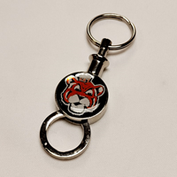 Key Ring Oxy Valet With Tiger Head