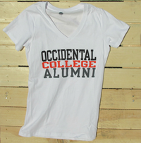 Ladies Stacked Alumni V-Neck Tee