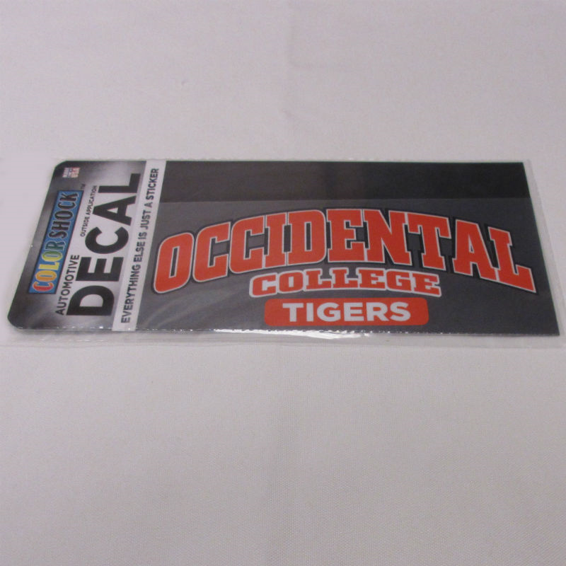 Decal Tigers Occidental College Color Shock (SKU 1178266745)