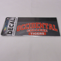 Decal Tigers Occidental College Color Shock