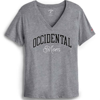 Mom V-Neck T-Shirt Occidental Grey