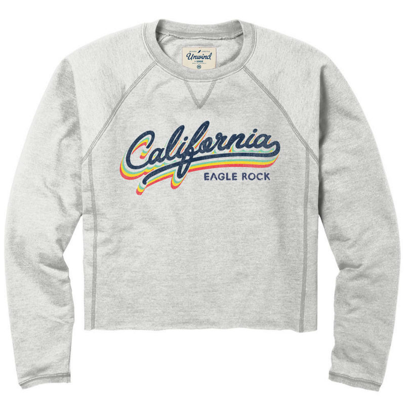 Ladies Crop Sweatshirt California Eagle Rock (SKU 1182664423)
