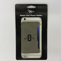 Cardholder Grey Velour Occidental