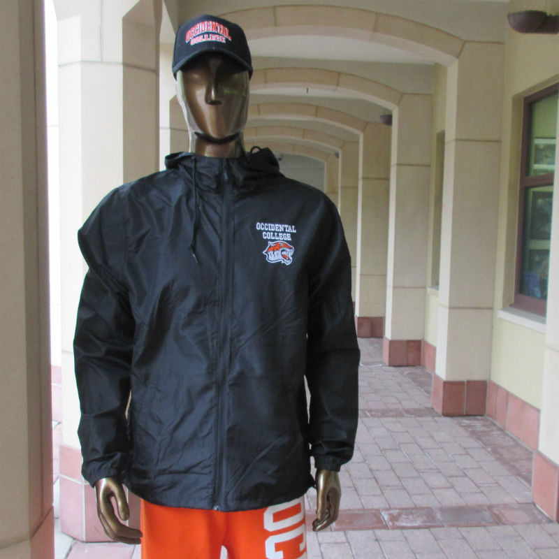 Jacket Black Full-Zip Hooded Windbreaker Oc Tiger (SKU 1184507223)
