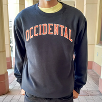 SWEATSHIRT CREW OCCIDENTAL APPLIQUE