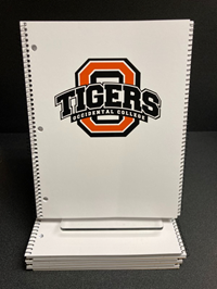 SPIRAL NOTEBOOK TIGERS IMPRINT